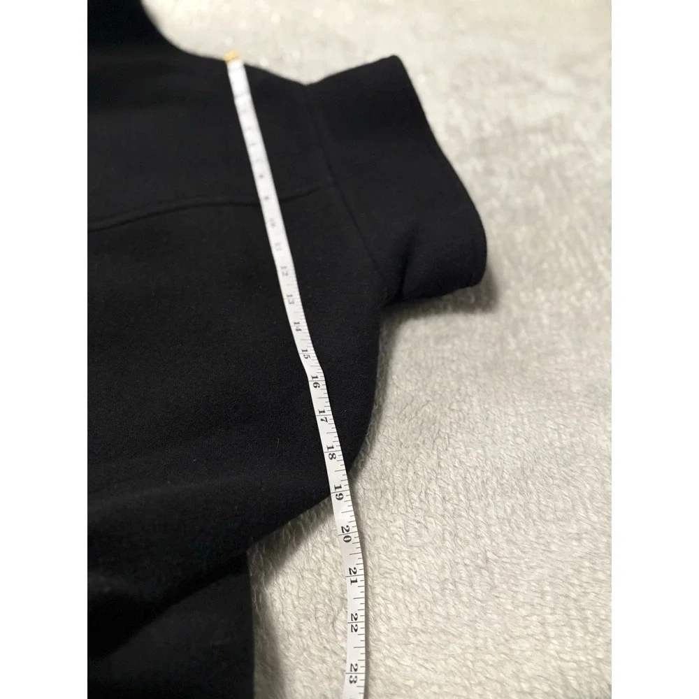 J Crew Nello Gori Women's Wool Black Peacoat Jacket Size 4 Zip Button - Picture 7 of 9